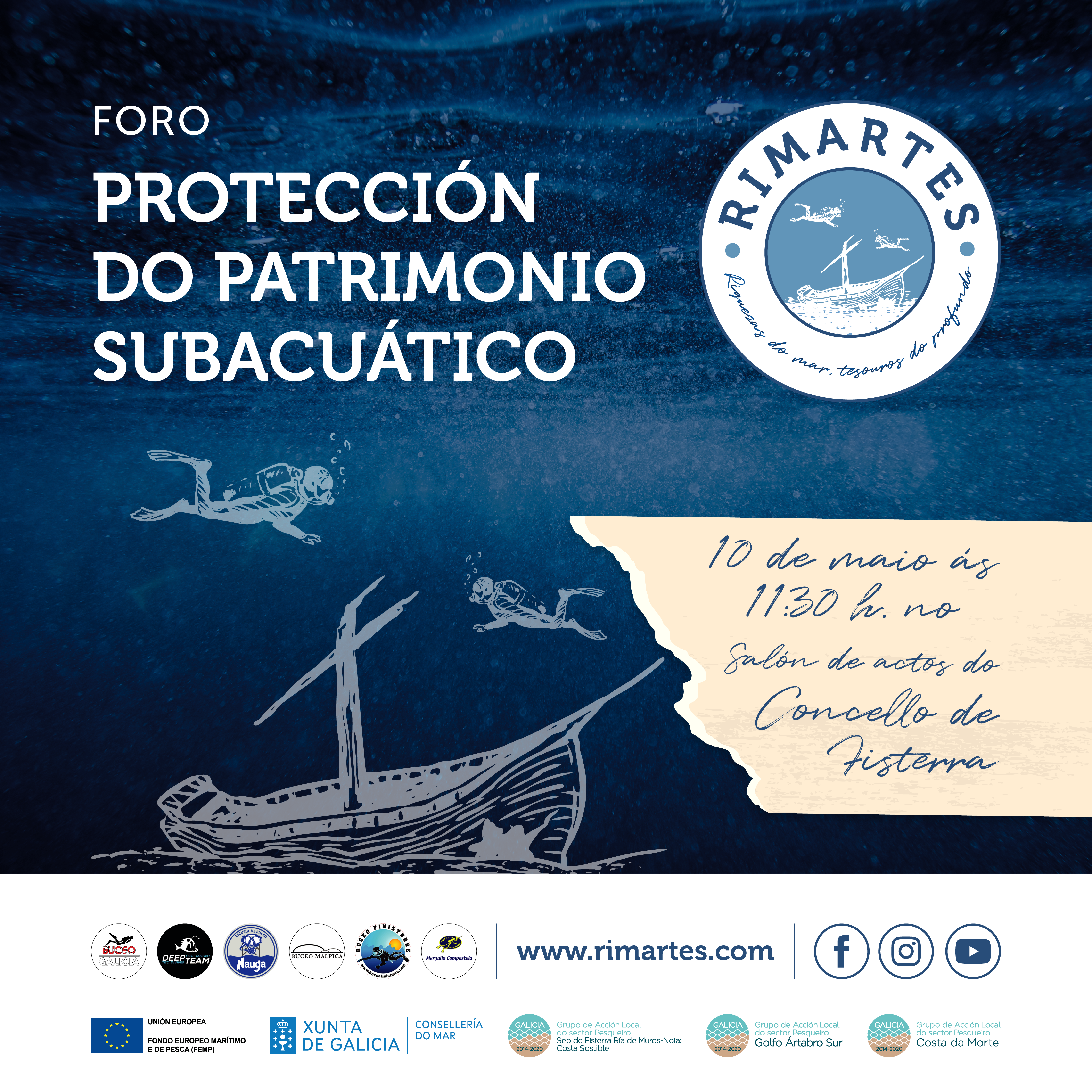 Primer foro RIMARTES sobre protección del patrimonio subacuático